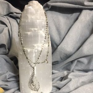 18 inch. Feather necklace